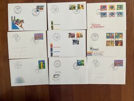 Sammlung 9 FDC Briefe 2000  (R745)