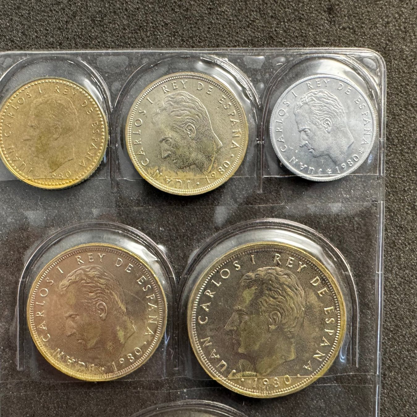 Tutti le monete: Münz Satz Spanien 1980 - Pesetas – Usato da Reitnau venduto da tb-muenzen 2