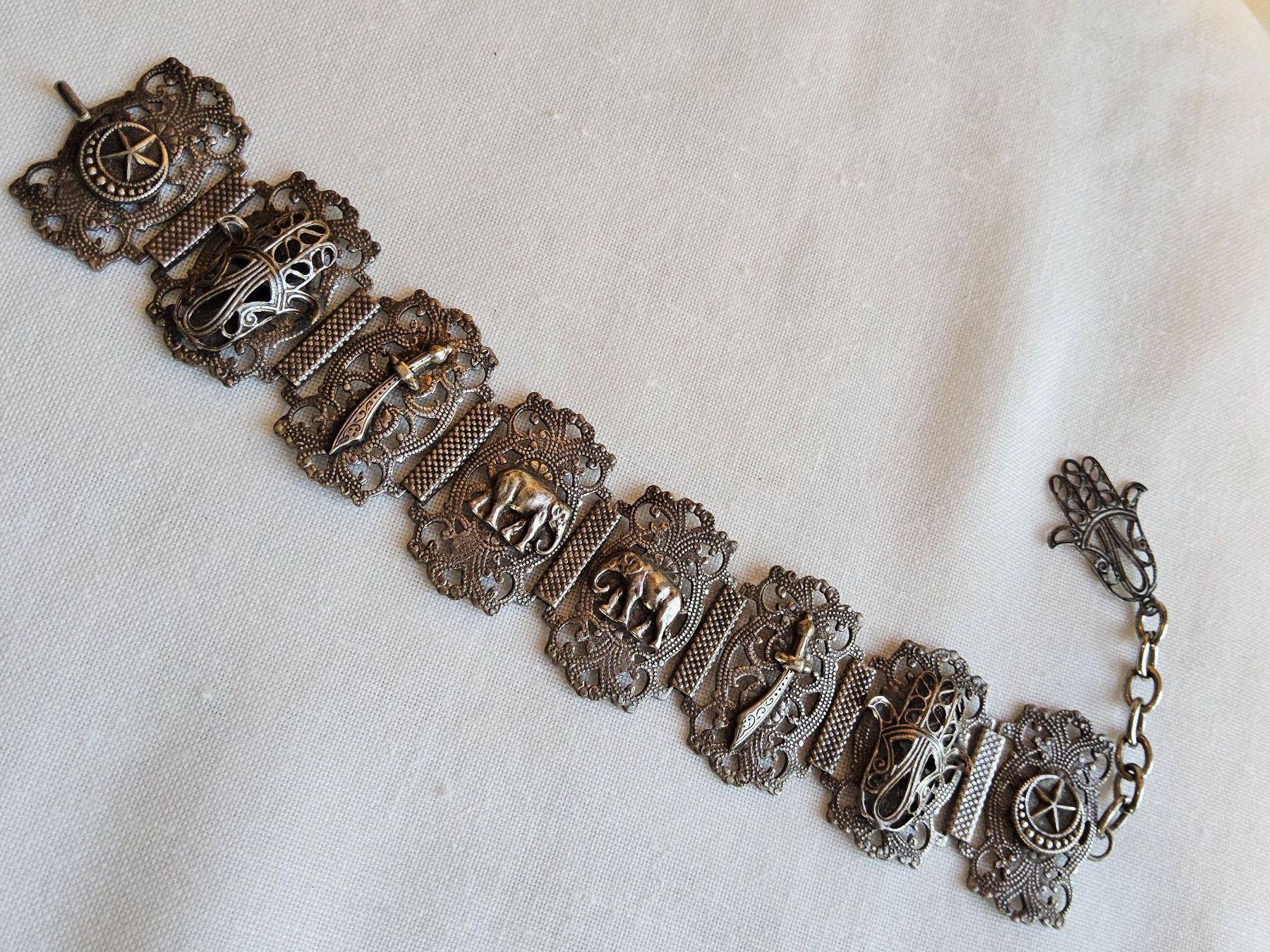 Bracciali & Braccialetti: Orientalisches Silber Armband ca 1930 – Usato da Zürich venduto da helsan 3