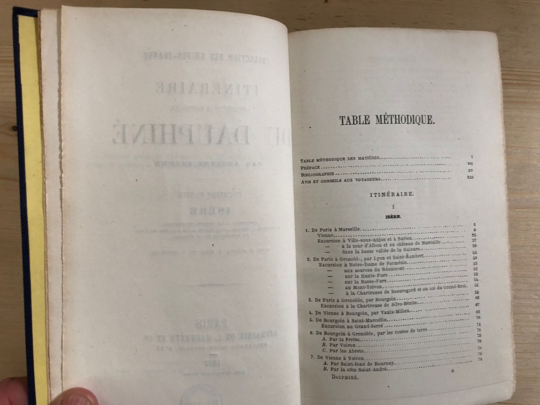 Libri: Itinéraire Dauphiné Isère 1862 – Usato da Zürich venduto da allp 2