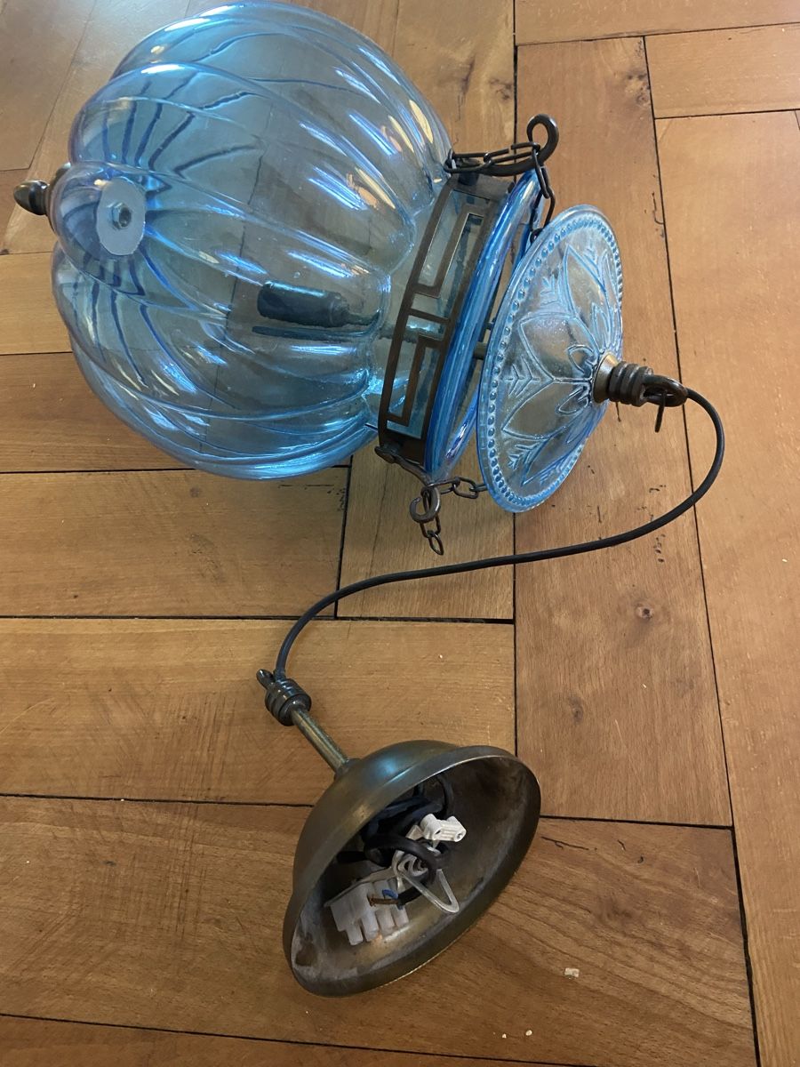 Lampadari & plafoniere: Blaue Hängelampe – Usato da Winterthur venduto da zoenina5