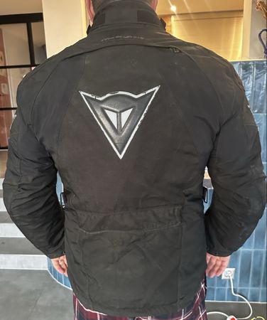 Dainese Motorcycle Jacket, Black, Size 54, Great Value!