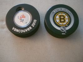 2 Eishockey - Puck - Boston Bruins / Vancouver 2010 - Münze