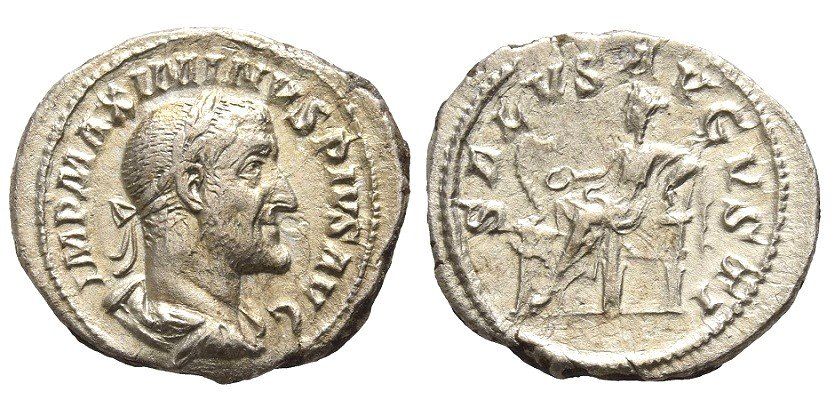 Tutti le monete: Maximinus I Thrax AR Denarius (235-236 AD) – Usato da La Sarraz venduto da classicworldcoins