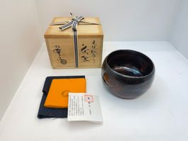 Teeschale Japan Chawan Keramik-  20. Jh. „Raku"