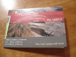 Markenbüchlein Pro Patria 2008, ET-o