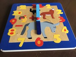 Holz Puzzle „Uhr kennenlernen“