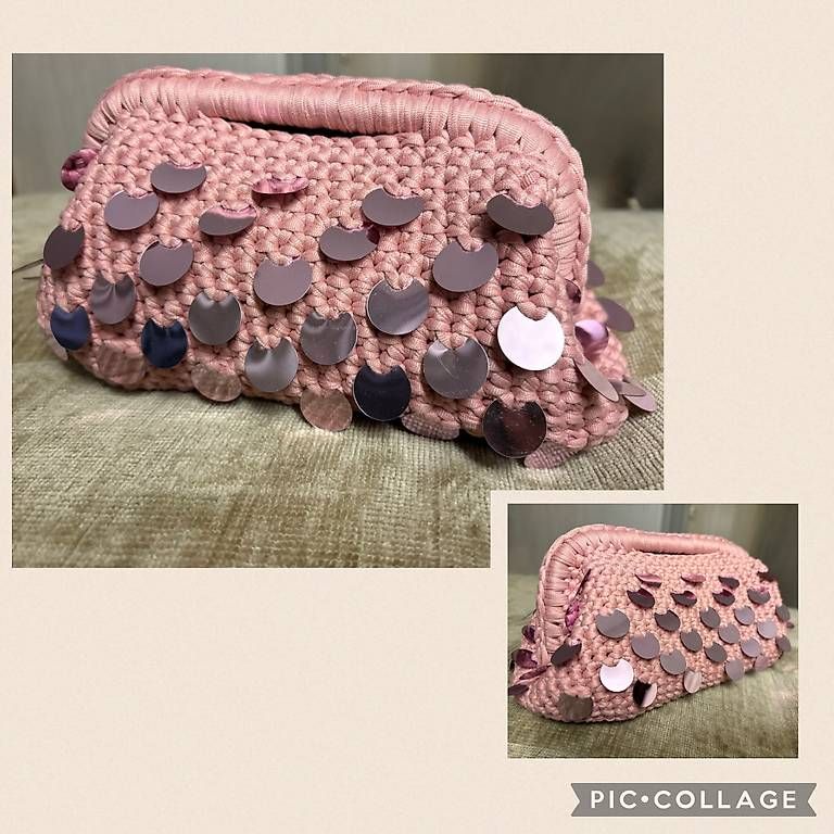 Borse da donna: Clutchbag Handgemachte Häkeltasche – Nuovo (secondo la descrizione) da Hinwil venduto da camposlu
