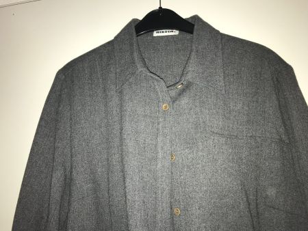 Hirsch 42 graue, warme Bluse