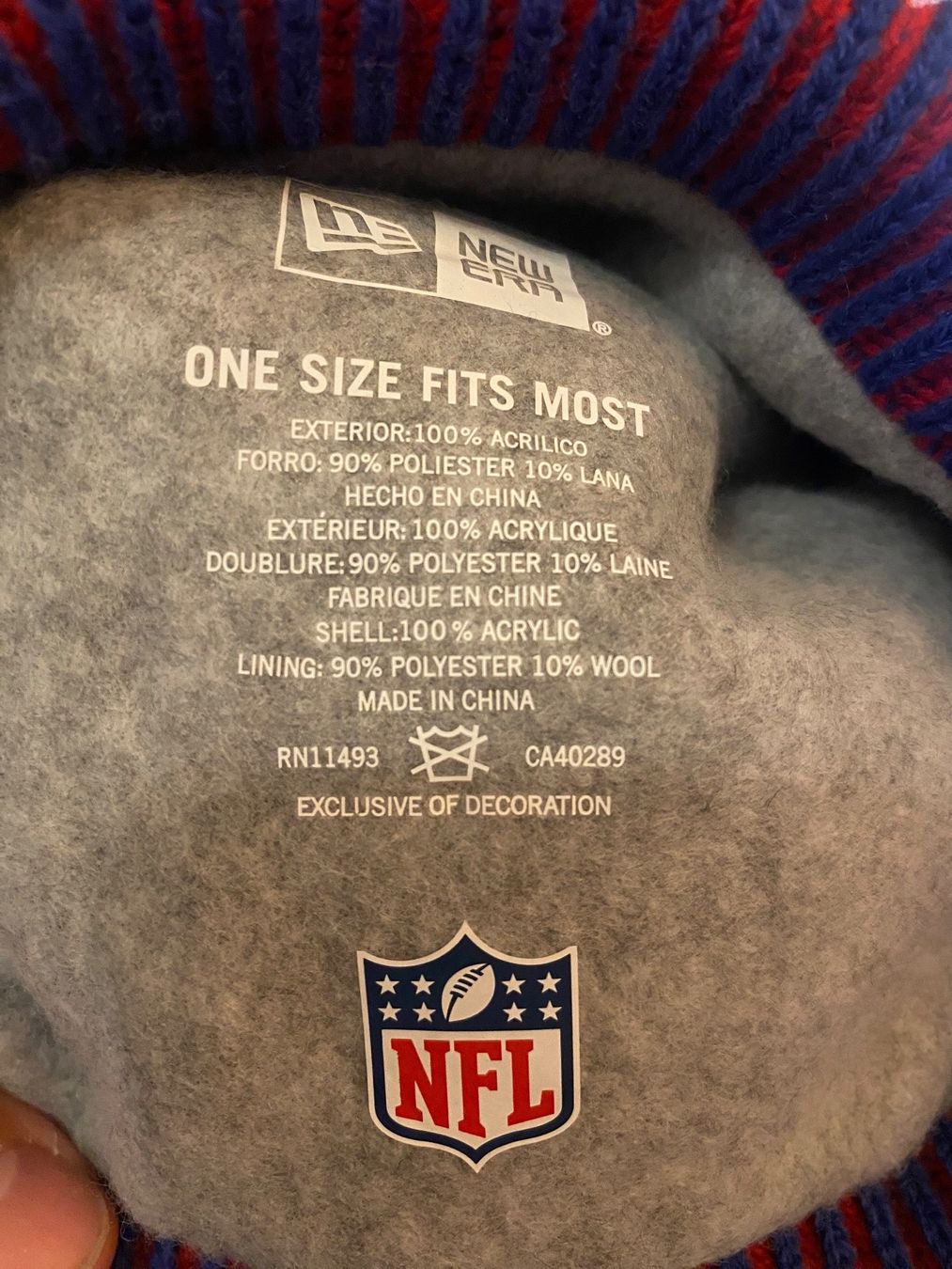 Copricapi, berretti & cappellini: New York Giants Bommelmütze – Nuovo e nell'imballaggio originale da Ennetbaden venduto da kloter6 3