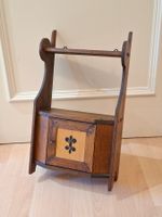 Antiker Eichen Wand Schrank 1910er Jahren mit Schlüssel