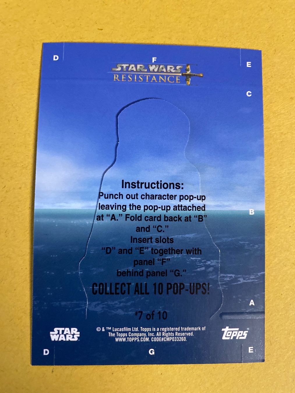 Star Wars Carte collezionabili: Carte Star Wars Resistance 7/10 - Topps – Nuovo (secondo la descrizione) da Le Brassus venduto da cinema13 1