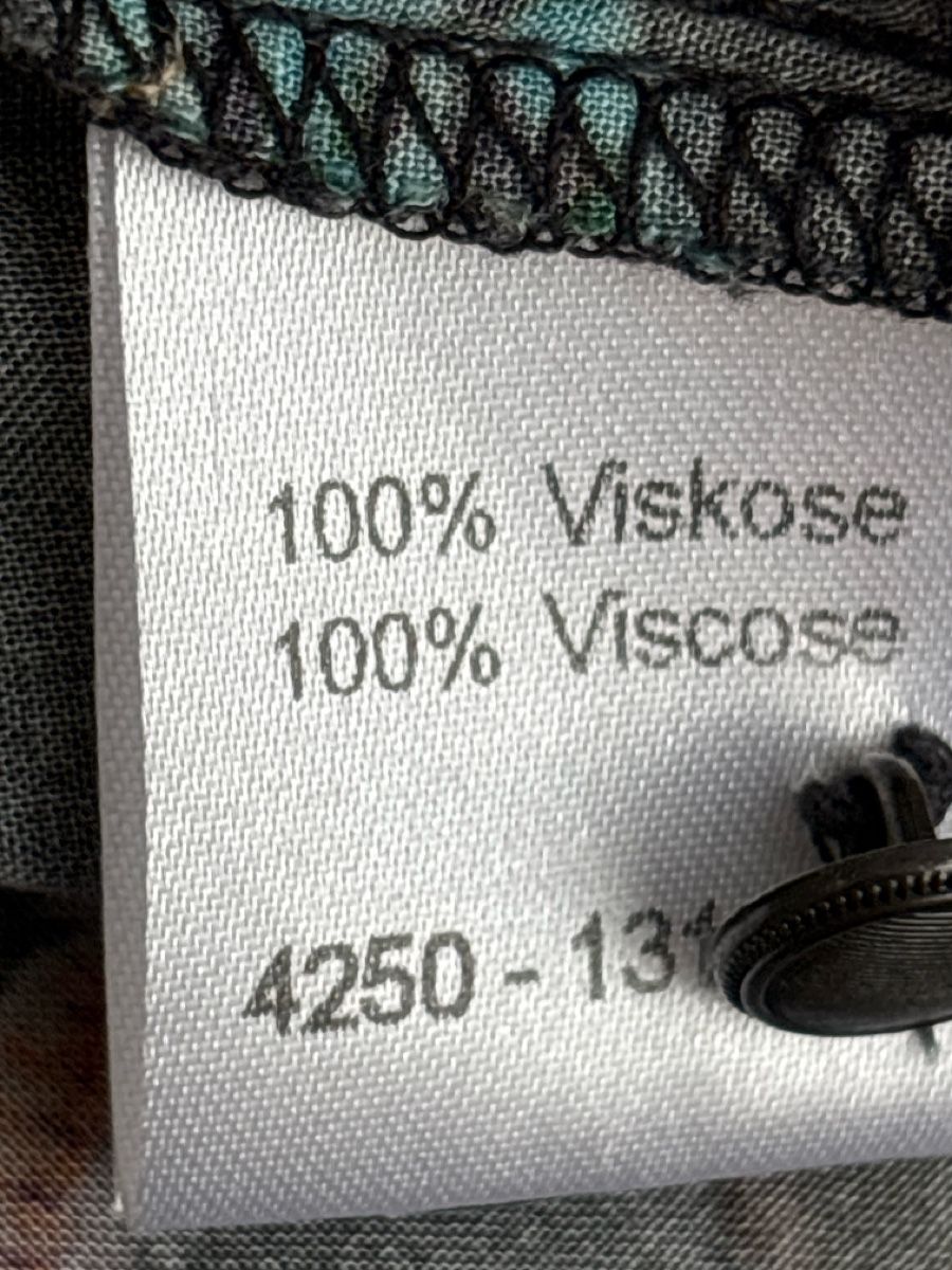 Emily van den Bergh Camicette: Emily van den Bergh Bluse, Federn Muster, Gr. 36, Viscose – Usato da Zofingen venduto da MasterPCI 4