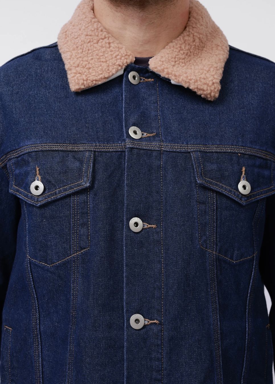 Giacche: Pier One BORG COLLAR - Jeansjacke - deep blue – Nuovo (secondo la descrizione) da Wängi venduto da Kaesli 1