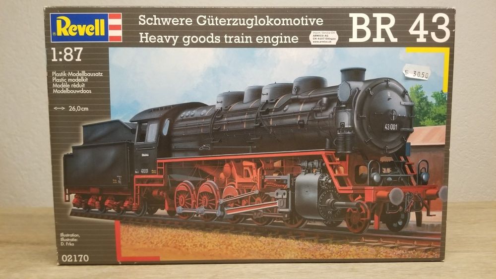 Revell 02170 Schwere Güterzuglokomotive BR 43 (Neu und originalverpackt ...