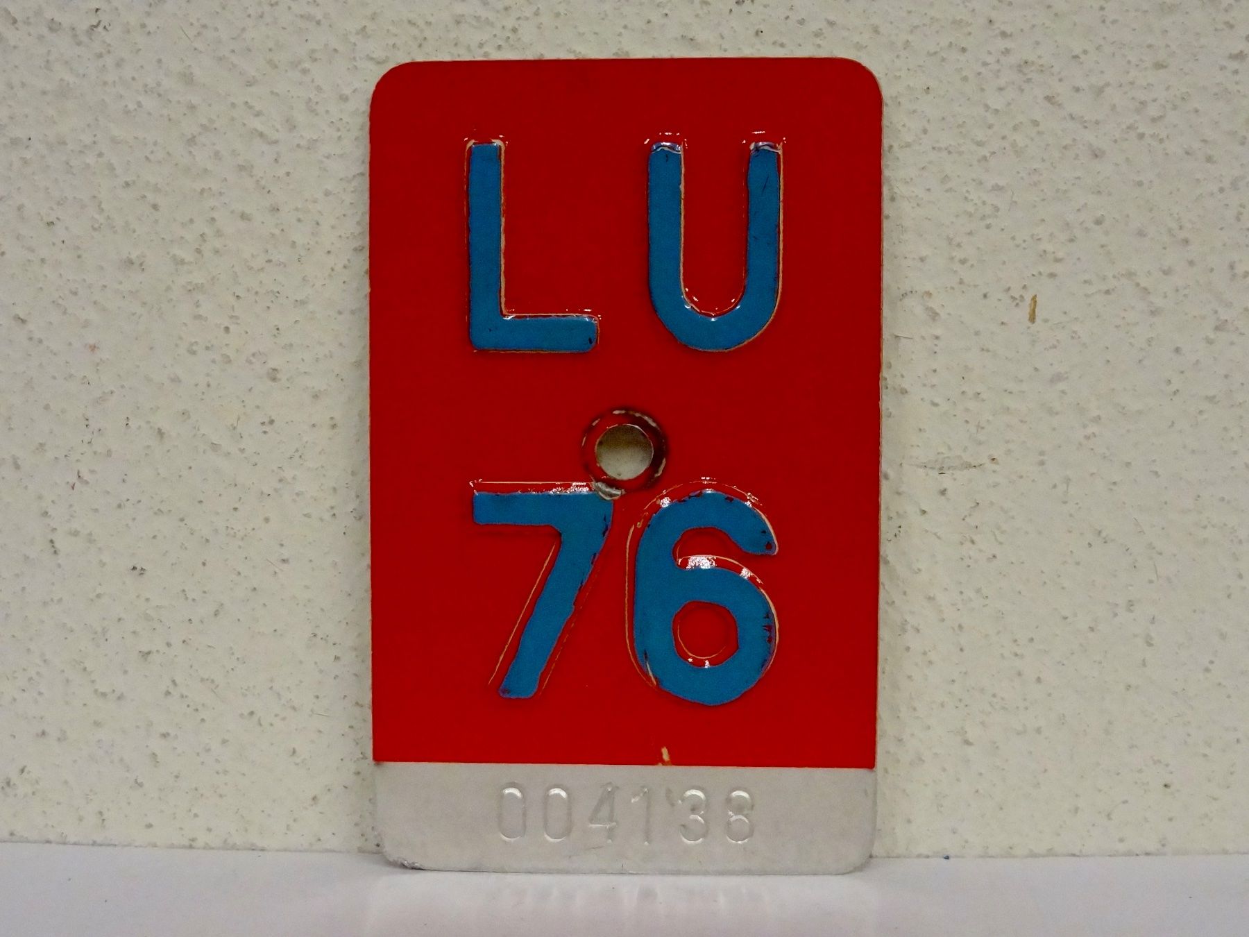 Ecriteaux: LU 76 VELONUMMER - FAHRRADSCHILD – D'occasion à Kerzers par djstarsky73