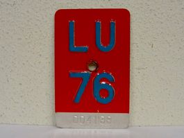 LU 76 VELONUMMER - FAHRRADSCHILD