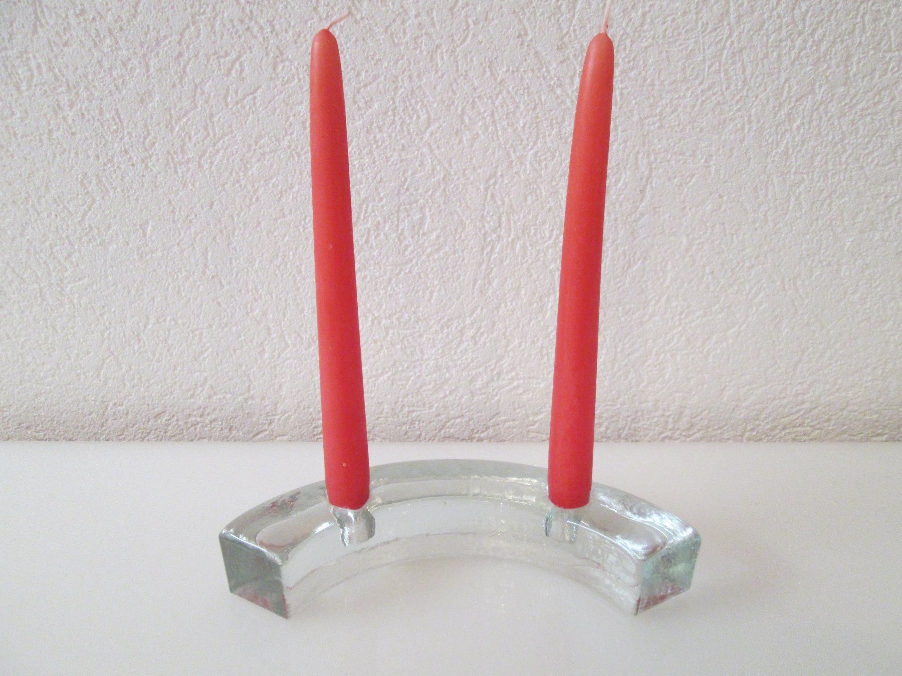 Glasi Hergiswil Portacandele: Kerzenständer von der Glasi Hergiswil – Usato da Movelier venduto da KRASI61 2