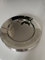 6 versilberte Edelstahl Platzteller Deko Teller