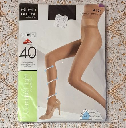 Ellen Amber Compact Light Strumpfhose 40den Gr.M Anthrazit
