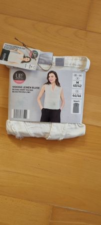 Viskose Leinen Bluse - UP Fashion Women - Grösse M (40/42)