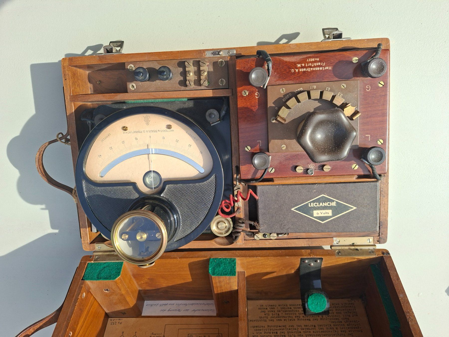 Misurare: Galvanometer Hartmann & Braun Frankfurt gebraucht – Usato da Schaffhausen venduto da meteor7 2