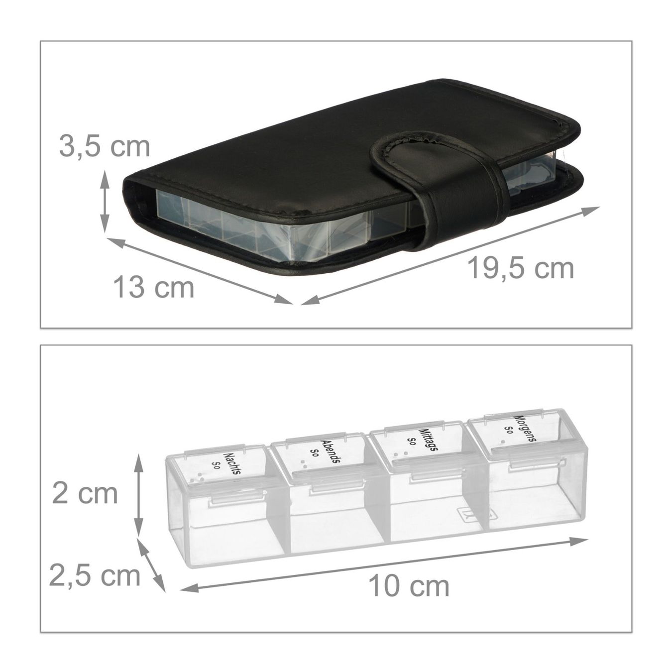 Altro in Cosmetici & Cura: TABLETTENBOX 7 TAGE MIT ETUI durchsichtig – Nuovo e nell'imballaggio originale da Gerlafingen venduto da Tsuru 2