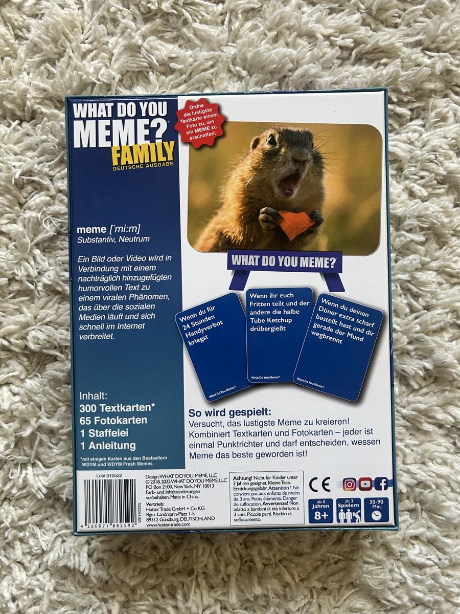 Giochi: What do you meme family edition – Nuovo (secondo la descrizione) da Zürich venduto da Seraphine_1302 1