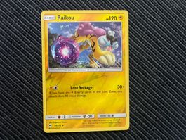 Pokemon Raikou Reverse Holo Lost Thunder Near Mint