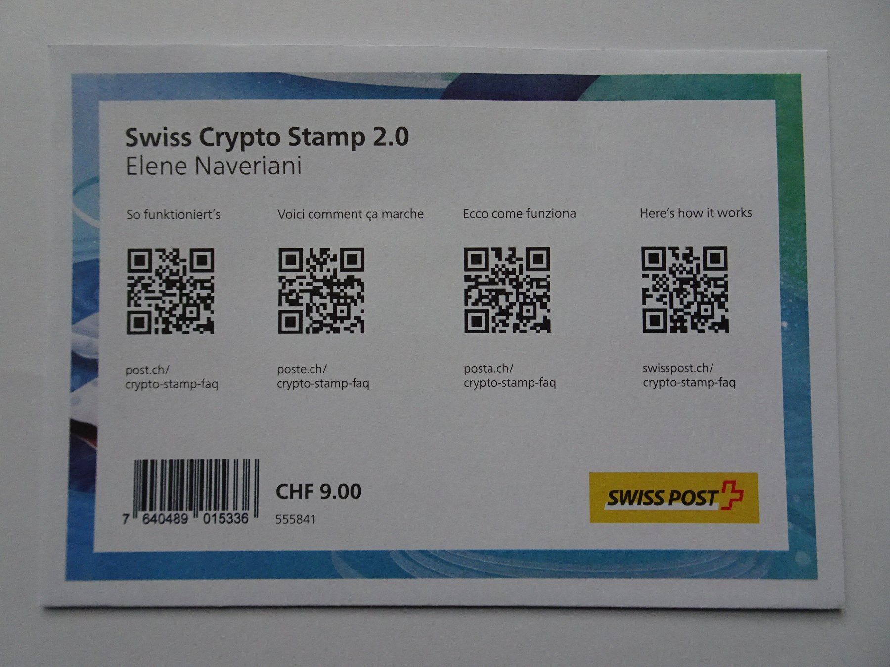 Tous les timbres: Swiss Crypto Stamp 2.0 – Neuf avec emballage d'origine à Aadorf par Chnorli-Furz
