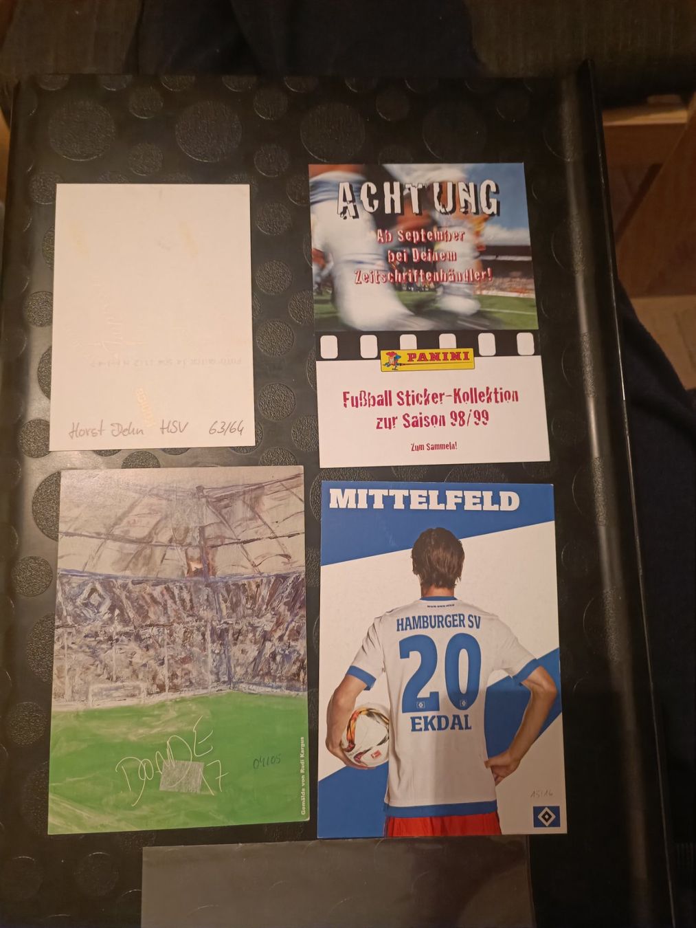 Autografi: HSV - 4x Handsignierte alte Autogrammkarten – Usato da Menziken venduto da Artographs 1