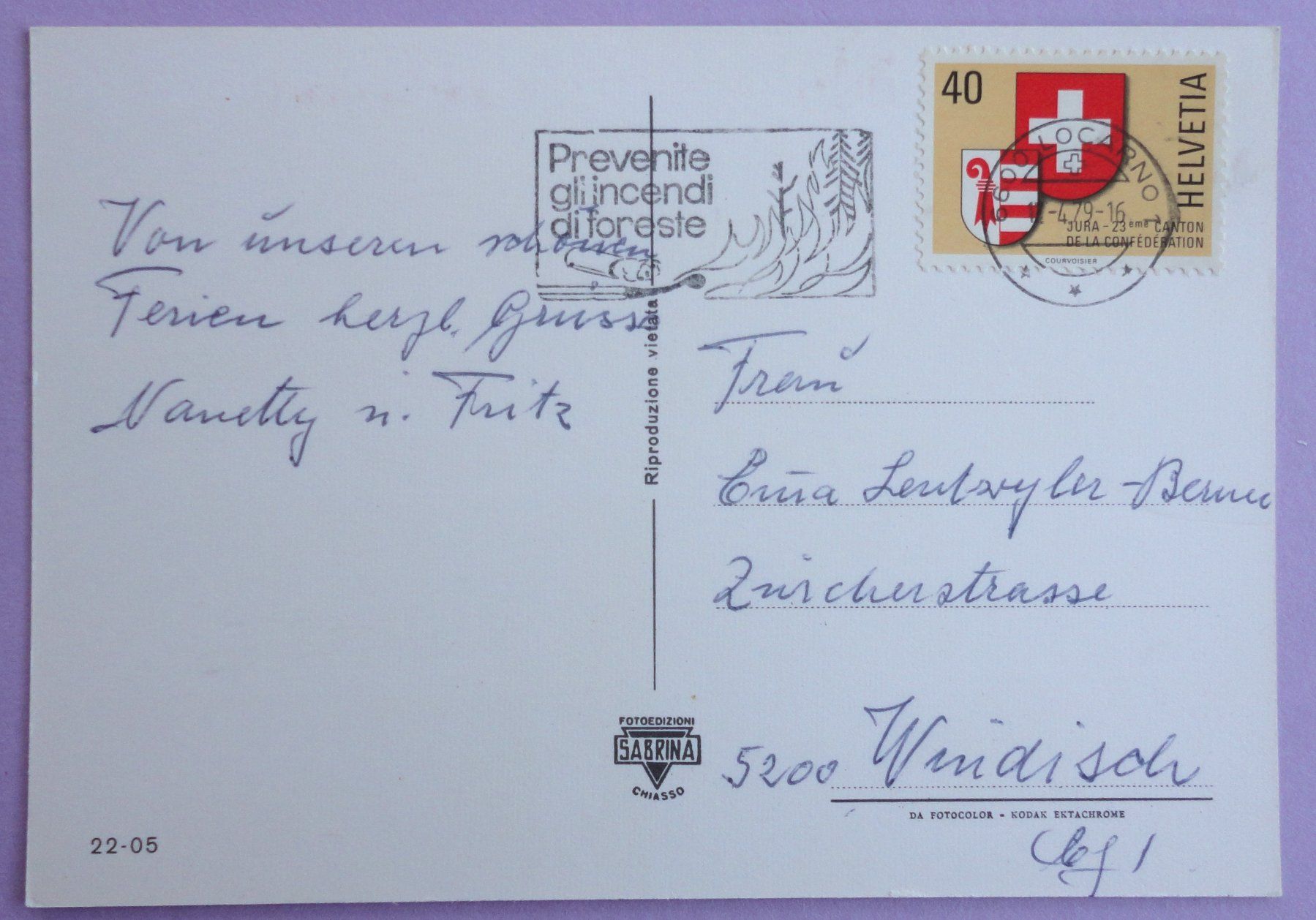 Cartoline postali: Ascona - Lago Maggiore – Usato da Fétigny venduto da Billy2miny 1