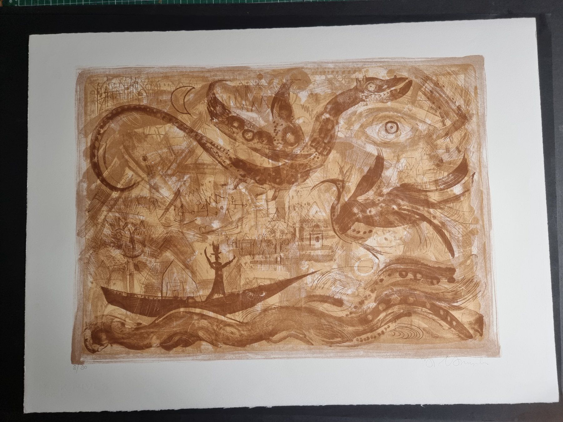 Grafica & Litografie: STRUPLER HANS-RUDOLF LITHOGRAPHIE SIGNIERT NUMMERIERT – Usato da Gersau venduto da kunst-online 1