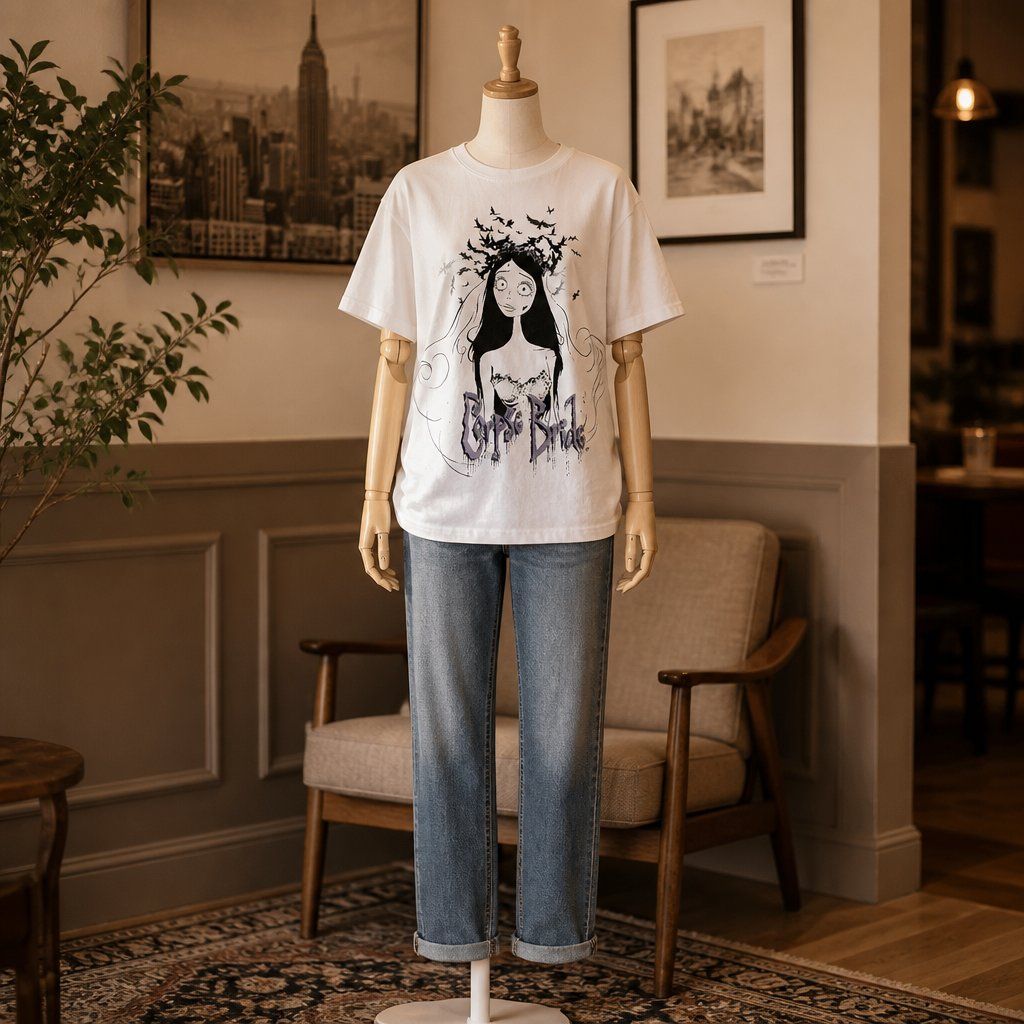 T-Shirts: Corpse Bride Graphic Tee Gr. M – Gebraucht aus Baar von sfhandmade