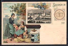 Litho Aarau, Teilansicht, Frauen in Trac