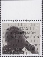 2011, Nr.1385 "Max Fischer" mit Ersttags-Voll-Stempel + TAB.