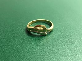 Damenring aus 18 Karat bicolor Gold Au 750
