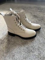 PRPY Leather Winter Boots Size 37 - Cream Colour!