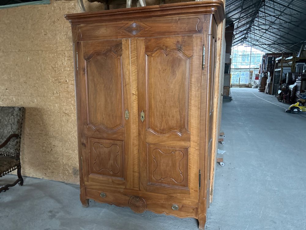 Miniature Armoire Ancienne Bretonne - Hauteur 37 Cm - Pour Maison De Poupée