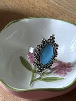 Boho Turquoise Silver Ring - Statement Boho Chic Ring 💍