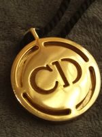 Vintage CHRISTIAN DIOR PARIS Poison Gold Anhänger Kette