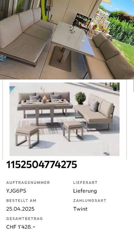 Set de table et chaises: Dining Lounge – D'occasion à Wil SG par Roxtaa