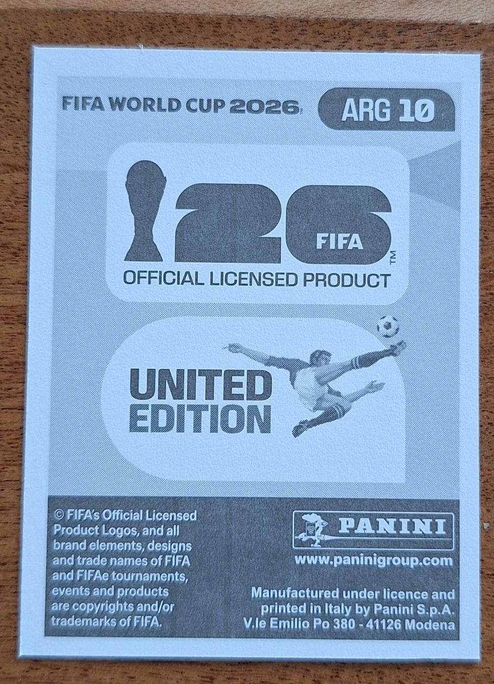 Panini Carte collezionabili: Panini Rodrigo De Paul ARG 10 – Nuovo (secondo la descrizione) da Romanens venduto da Crocette 1