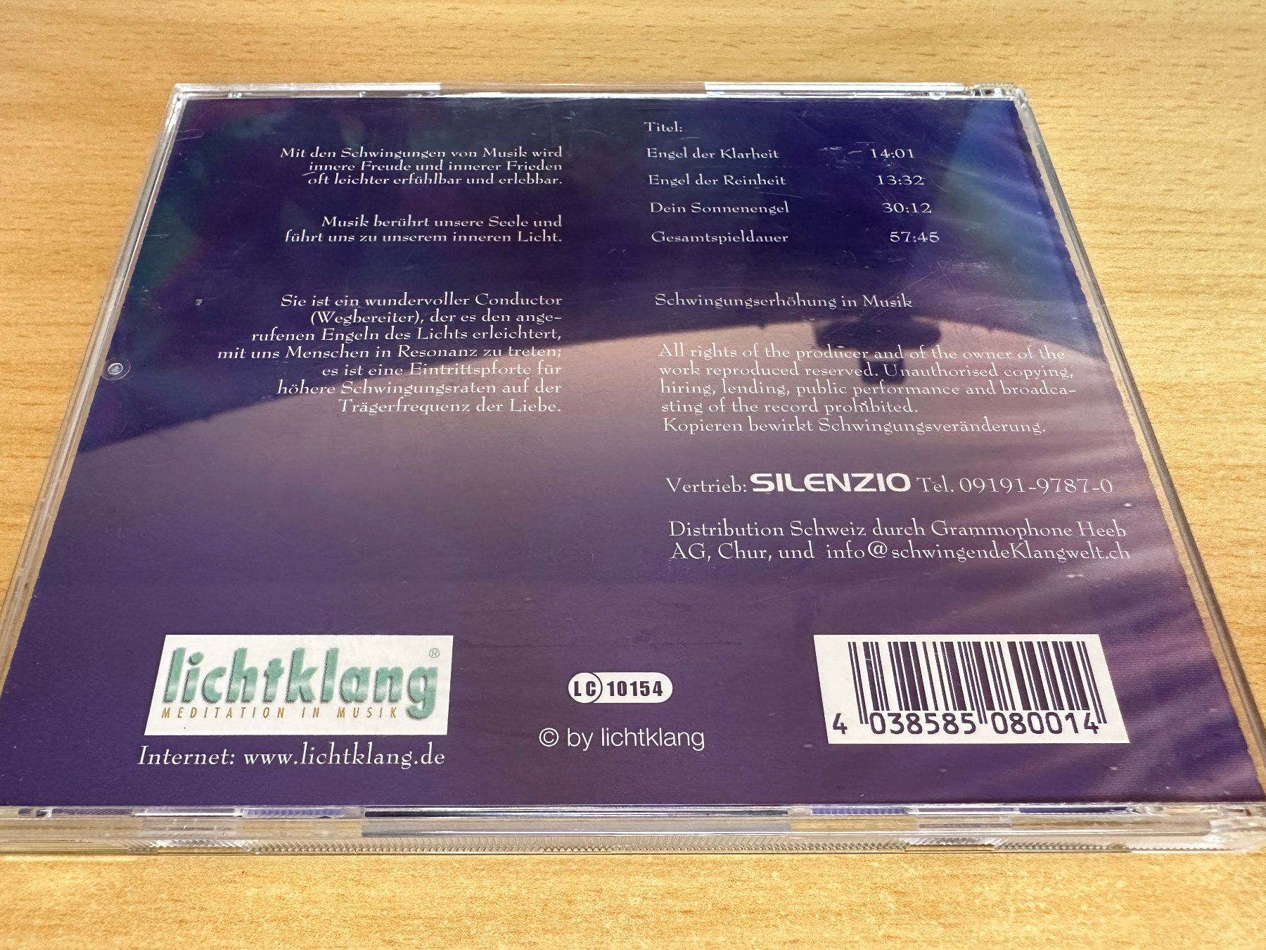 CD: Lichtklang - Meditation In Musik – Usato da Rikon im Tösstal venduto da Alpenmutz 1