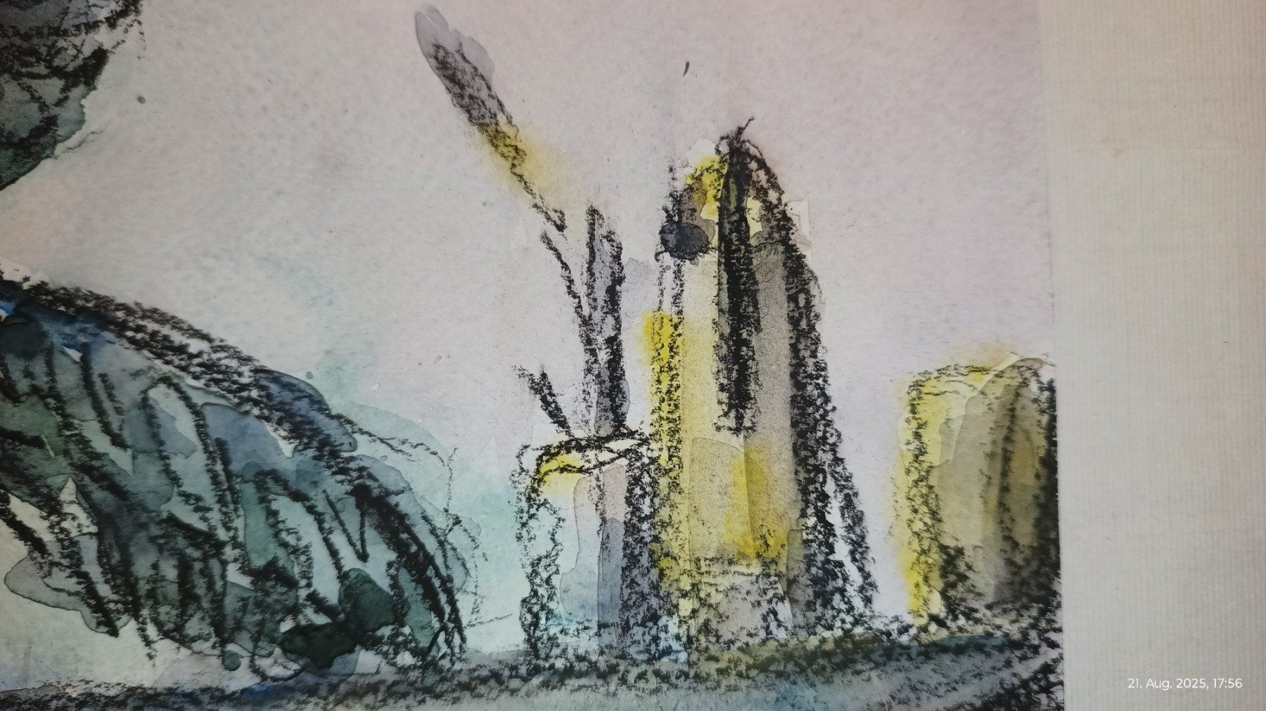 Dipinti: Studie "Malstudio", Kohle und Aquarell – Usato da Basel venduto da ann_frw2 4