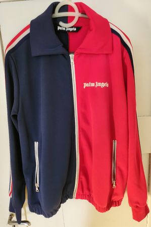 PALM ANGELS Two-Tone Track Jacket Rot/Blau Gr. L