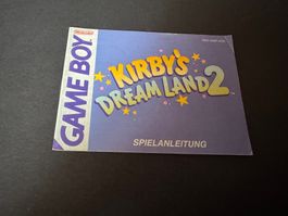 ANLEITUNG FÜR KIRBYS DREAM LAND 2 NINTENDO GAME BOY