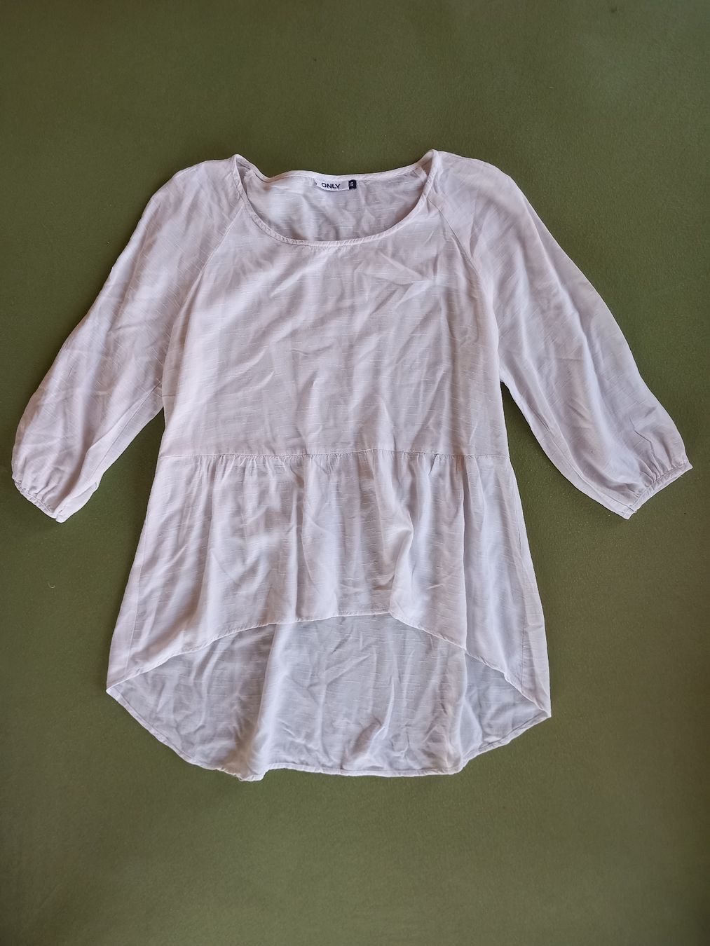 Only Top: Blouse blanche ONLY en viscose Taille 36 – Usato da Faoug venduto da per_kp6r