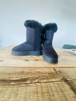 NEUE Winterstiefel mit Fell, Grösse 38, Schwarz!