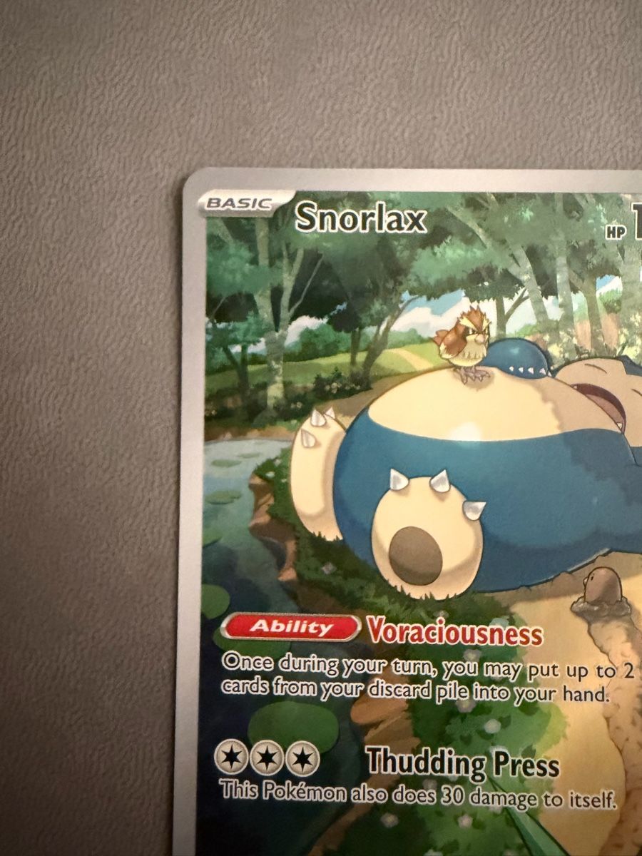 Pokémon Carte collezionabili: Snorlax SV Black Star Promo – Usato da Biel/Bienne venduto da Anita.H67 2